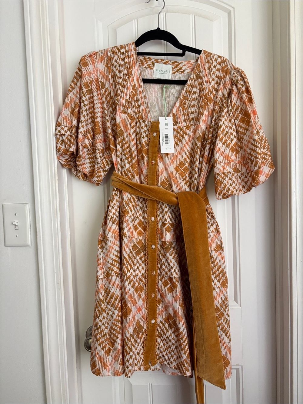 Marigold by Victoria Dunn Camille Dress, Sz L, NWT